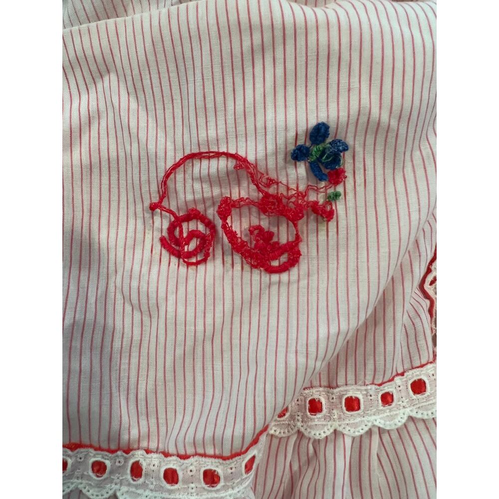 Vintage 60s 70s Kittens by Katz Long Candy Stripe Nightgown - Picture 7 of 8